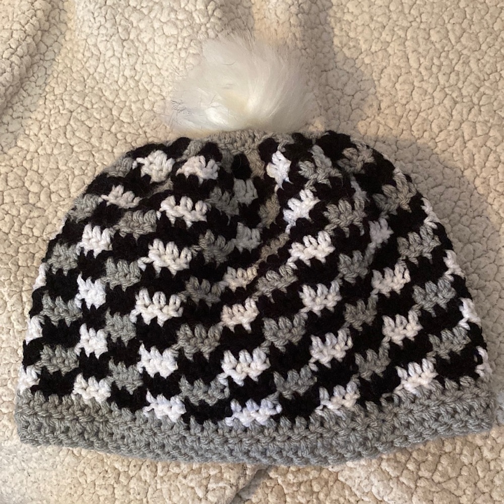 NWOT Buffalo Plaid Hat for Women (handmade)